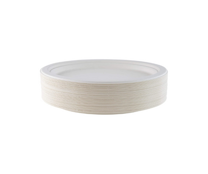 Eco friendly 10″ ROUND BAGASSE PLATE Yelai EcoTact