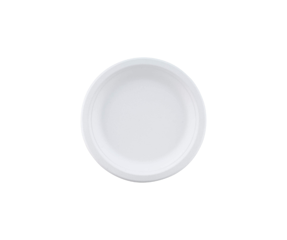 Eco friendly 10″ ROUND BAGASSE PLATE Yelai EcoTact