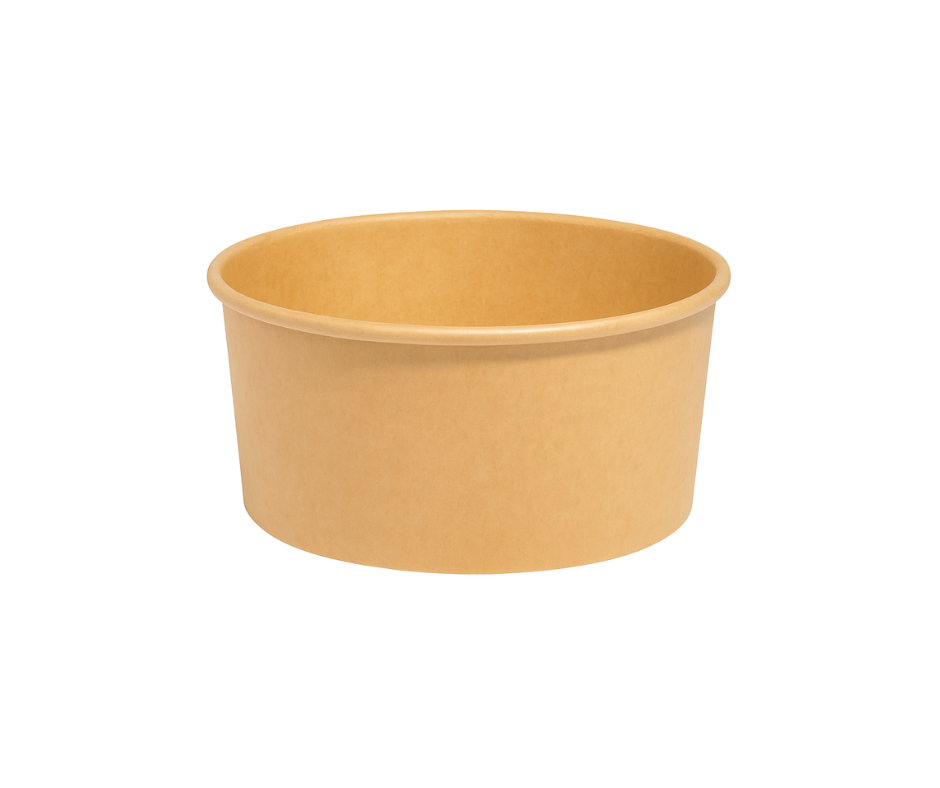 1000ml (32oz) Round Kraft Paper Bowls Yelai EcoTact