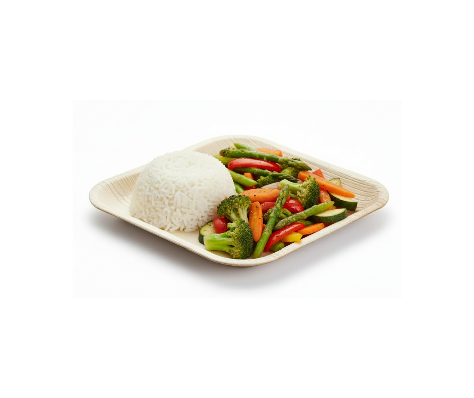 Eco-Friendly 10″ (25 cm) Compostable Square Palm Leaf Plates Yelai EcoTact