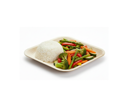 Eco-Friendly 10″ (25 cm) Compostable Square Palm Leaf Plates Yelai EcoTact