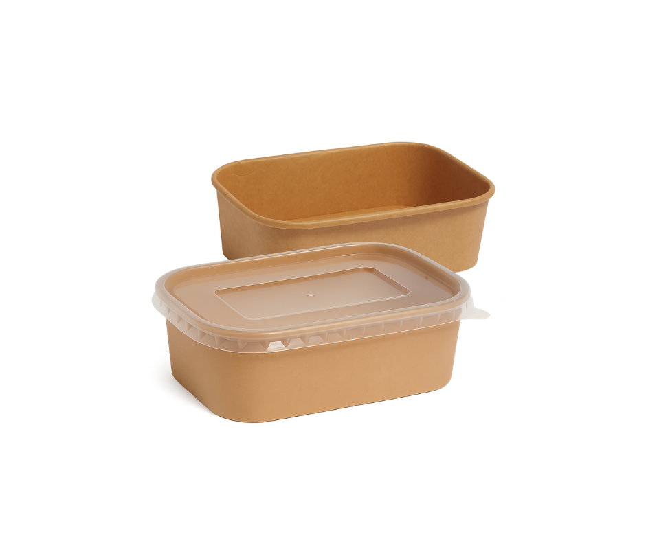 750ml Rectangular Kraft Bowl Yelai EcoTact