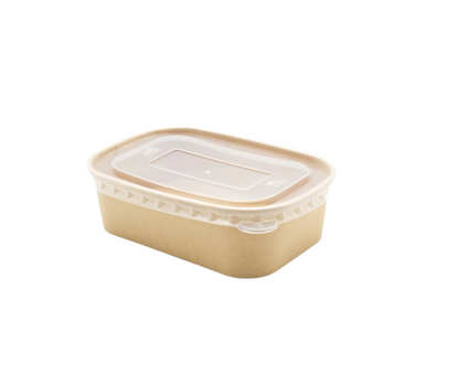 500ml Rectangular Kraft Bowl Yelai EcoTact