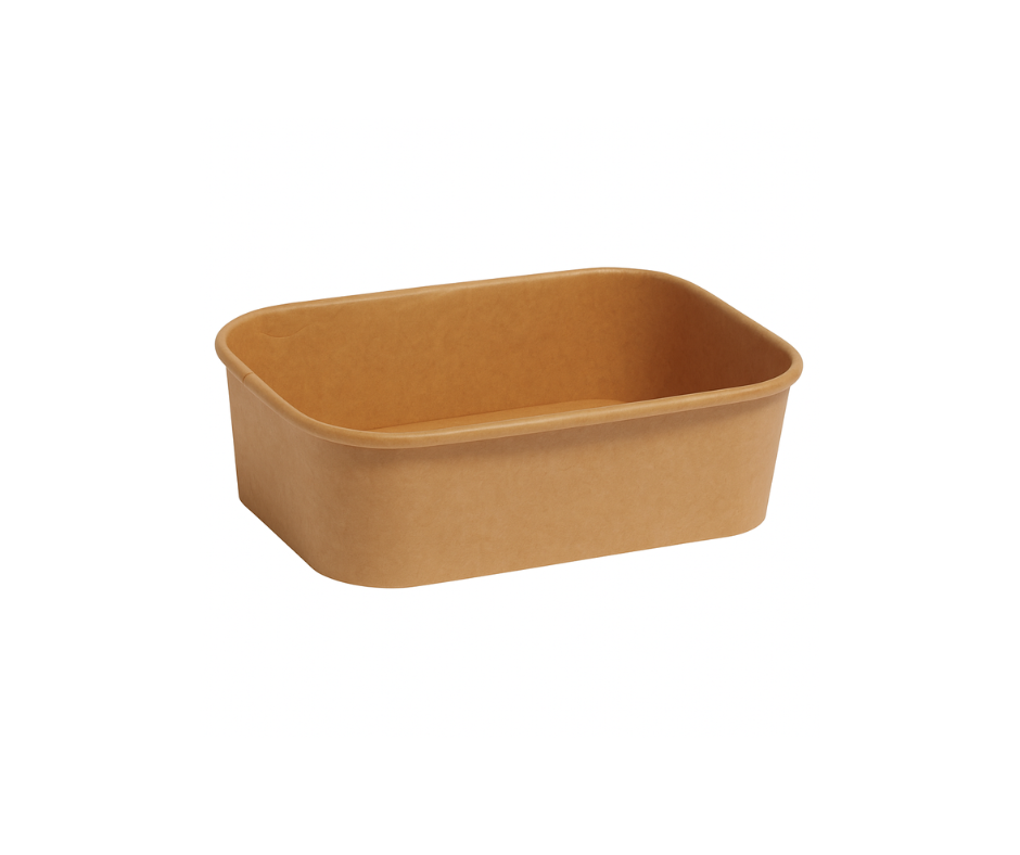 750ml Rectangular Kraft Bowl Yelai EcoTact
