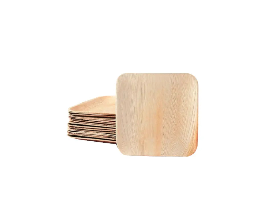 Eco Friendly Palm Leaf 6″ Square Plates Yelai EcoTact