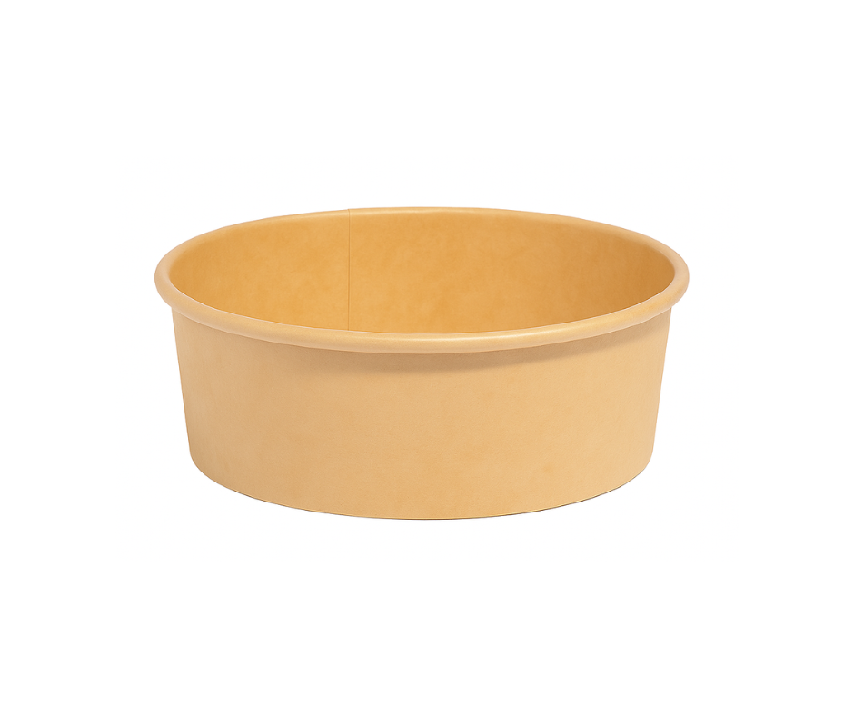 750ml (26oz) Round Kraft Paper Bowls Yelai EcoTact