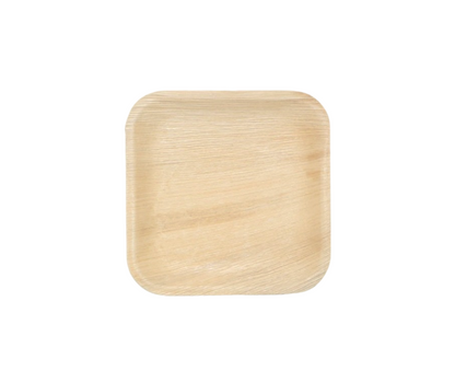 8" (20 cm) Square Palm Leaf Plates | Eco Disposable Plates UK Yelai EcoTact