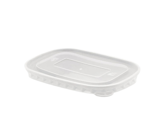 Rectangular Kraft Bowl  PP Lid - Fits 500ml, 650ml & 1000ml sizes Yelai EcoTact