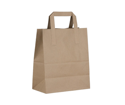 S.O.S Kraft Large Bags with Flat Handles Yelai EcoTact