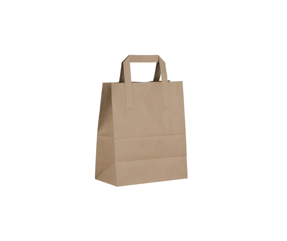 S.O.S Kraft Small Bags with Flat Handles Yelai EcoTact