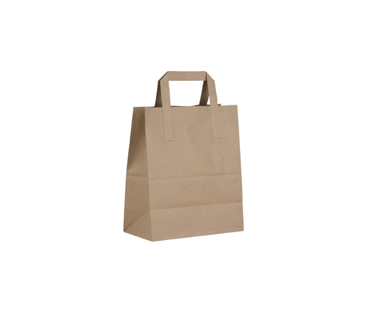 S.O.S Kraft Small Bags with Flat Handles Yelai EcoTact