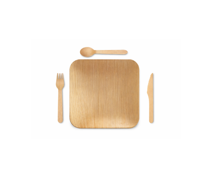 Square Party Pack - Plates and Cutlery Yelai EcoTact