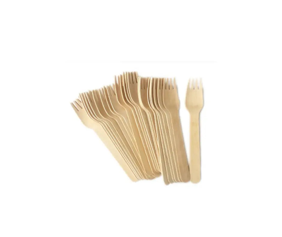 Biodegradable Wooden Forks Yelai EcoTact