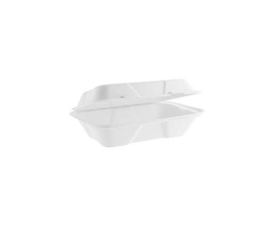 Bagasse Compostable Lunch Box 9x6 Inch Yelai EcoTact